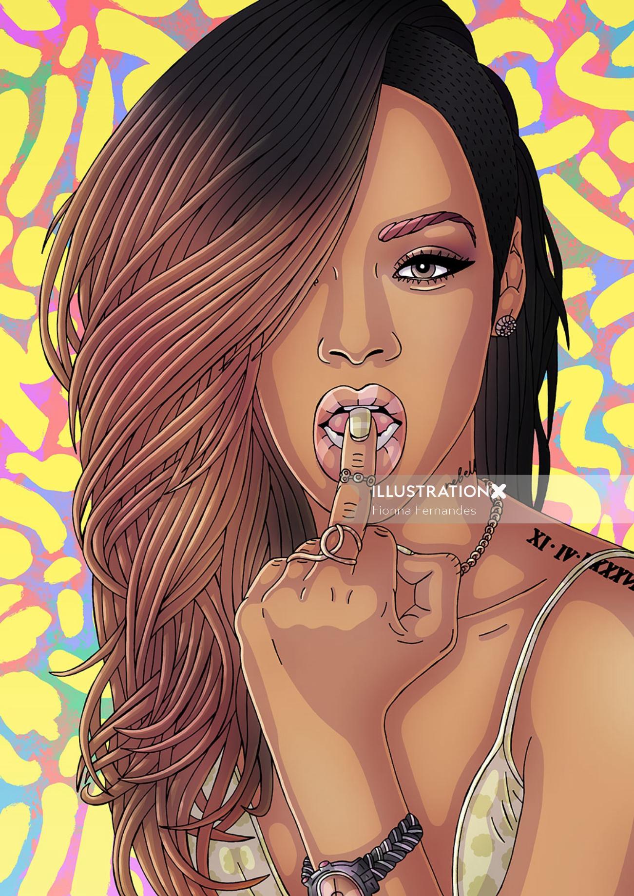 蕾哈娜（Rihanna）的时尚肖像