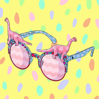Spangled Disco Dippy Sunglasses