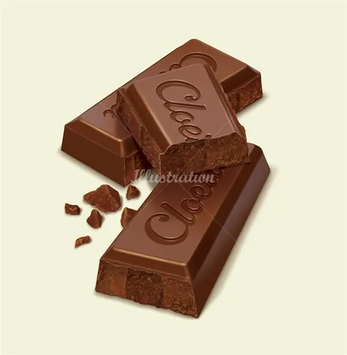 Computer generated chocolate bar
