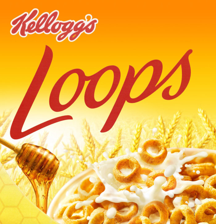 Lettering Kellogs Loops
