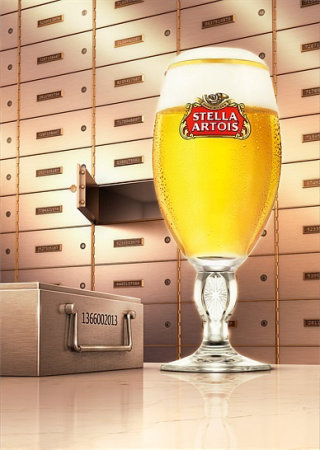 Stella Artois ilustração publicitária