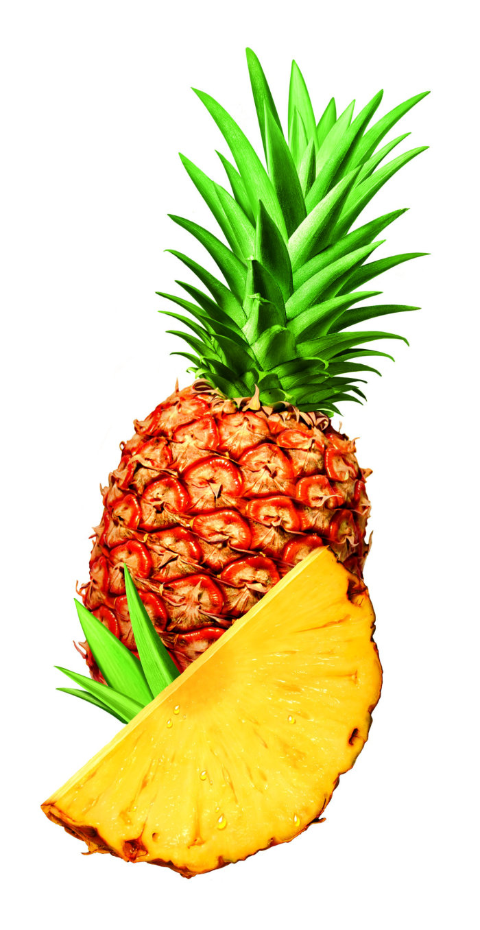 Photorealistic pineapple
