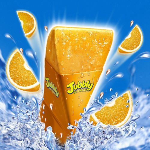 Advertising illustration of Jubbly Ice Lollies