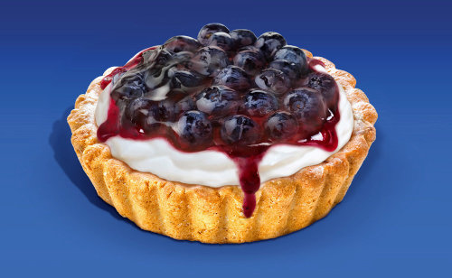 Illustration of a tart dish for the packaging of the Greek Yogurt Oikos