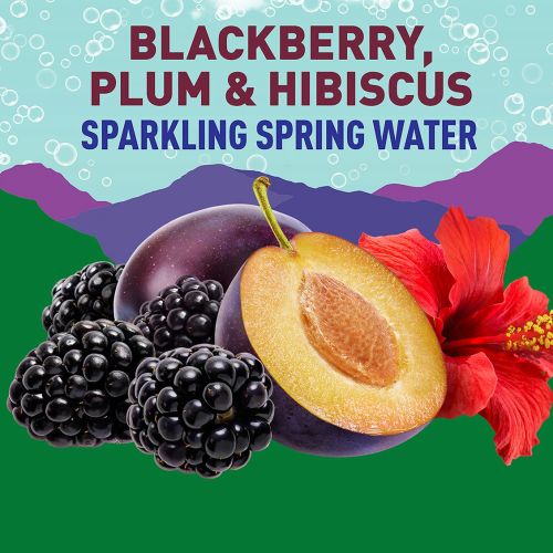 Label design for Highland Spring sparkling spring water range