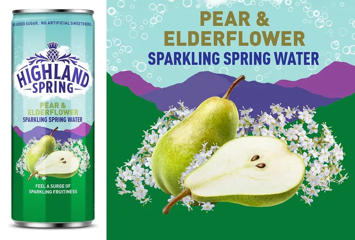 Highland Spring sparkling spring water fruit