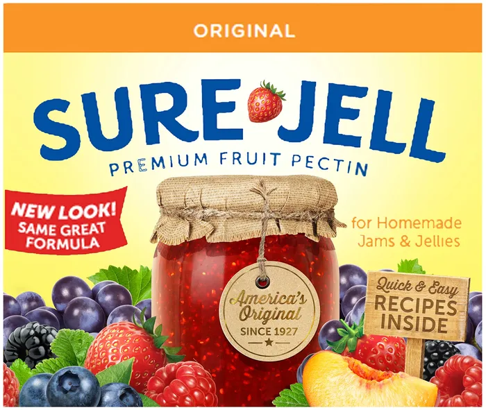 Sure Jell pectin packaging illustration