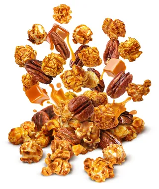 Photorealistic artwork of "Caramel and Pecan"