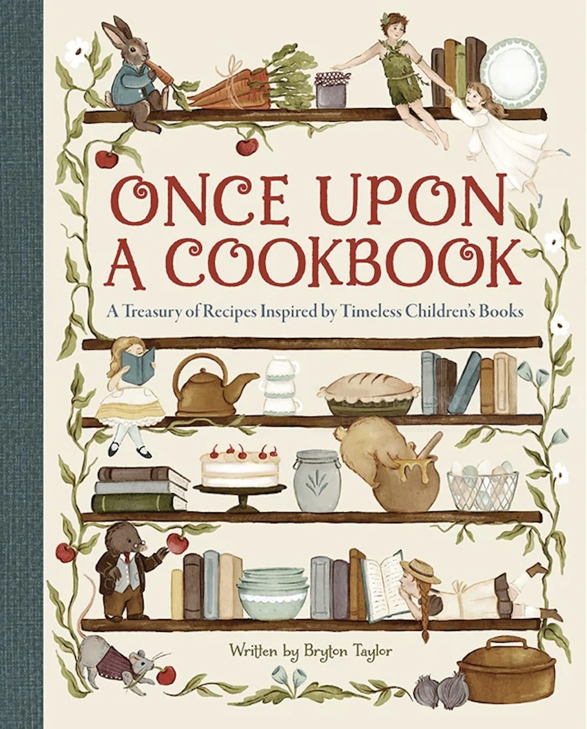 Cover art for Once Upon A Cookbook by Fox and Fables featuring whimsical characters and kitchen item