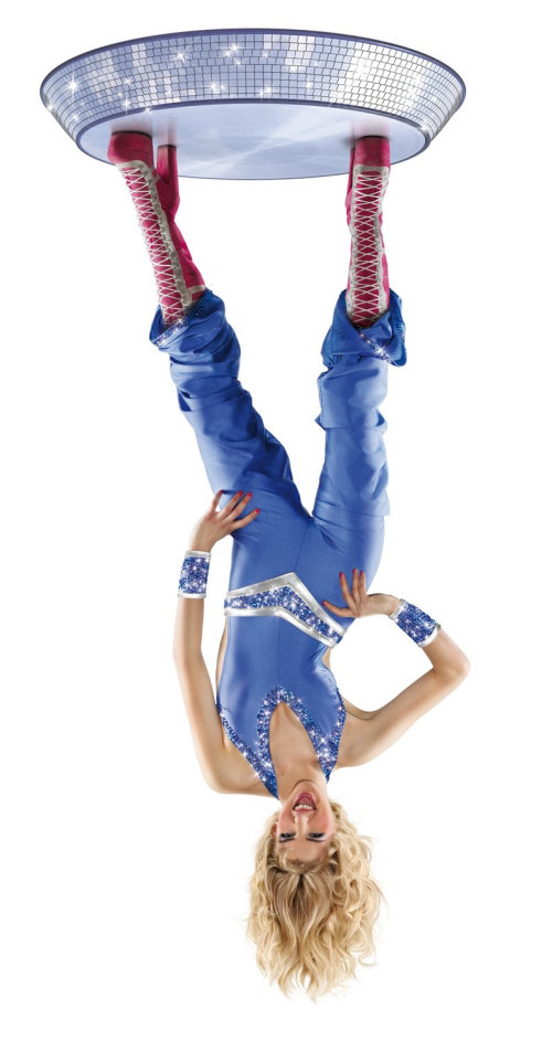 Super Disco Girl upside down
