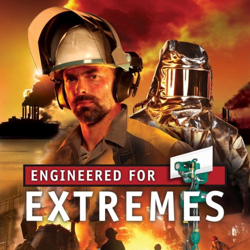 Industrial workers in protective gear amid extreme industrial environments by Frank Neidhardt