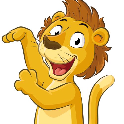 Cartoon & Humour danching Lion
