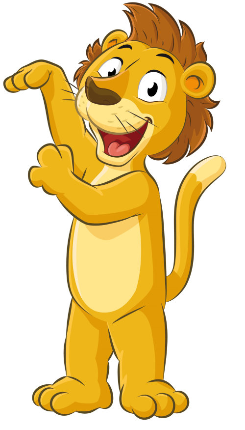 Cartoon & Humour danching Lion

