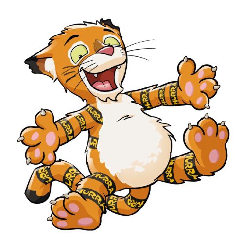 Cartoon & Humour happy tiger