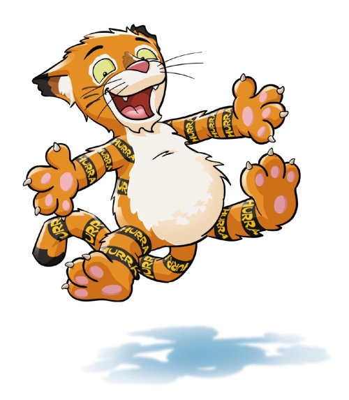 Cartoon & Humour happy tiger