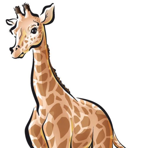 Cartoon & Humour giraffee character

