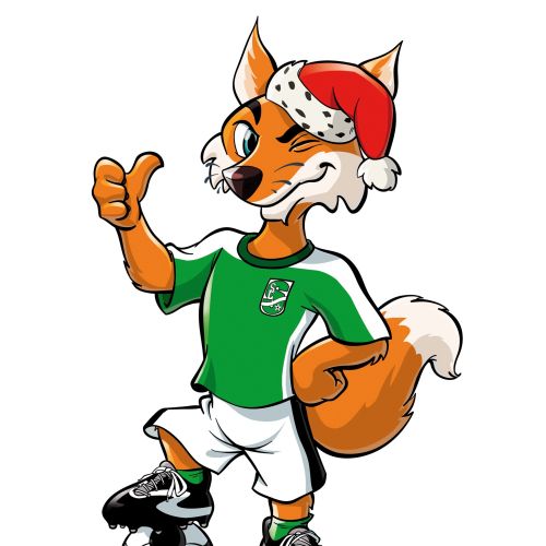Cartoon & Humour Fox with football
