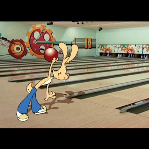 Animation bunny fun bowling

