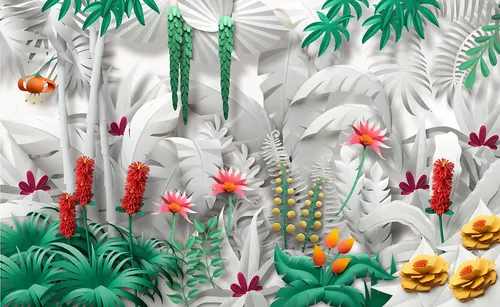 Naturillustration eines Waldes