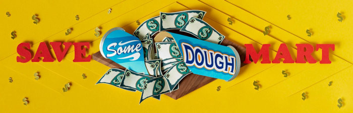 Paper art save some dough
