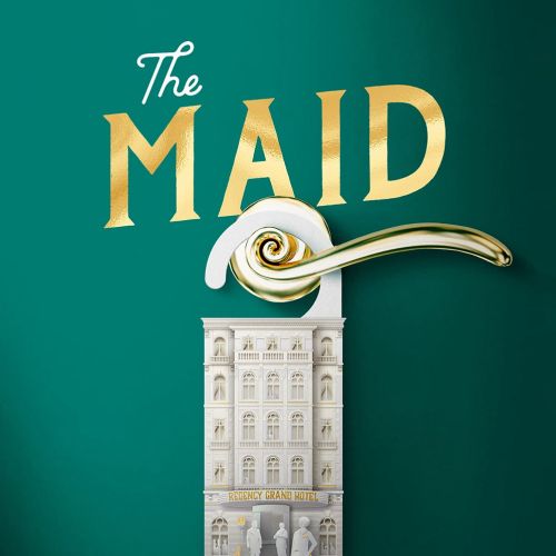 Cover design for murder mystery novel 'The Maid'.