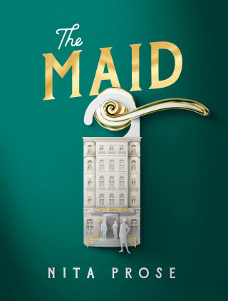 Design de capa para o romance de mistério e assassinato &#39;The Maid&#39;.