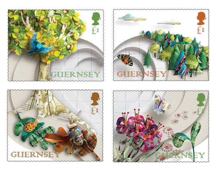 Gail Armstrong designed Guernsey postage stamps
