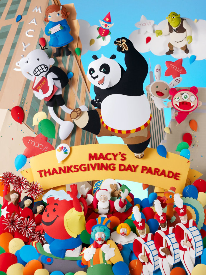 84th Macy's Thanksgiving Day Parade with Kung fu Panda, Shrek and Whimpy Kid