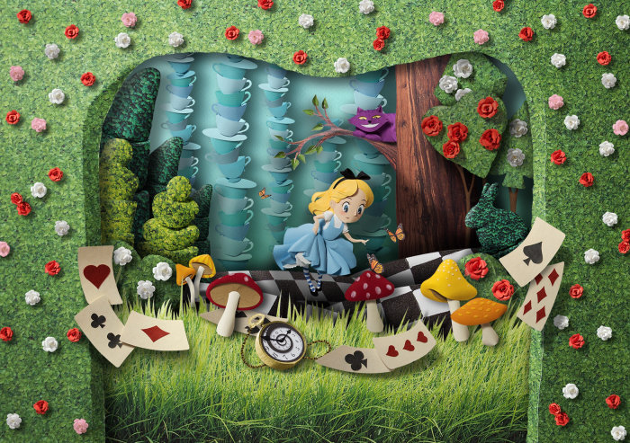爱丽丝梦游仙境》的自然插图