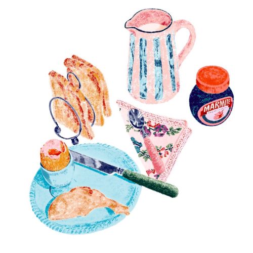 Georgie Stewart's morning meal painting