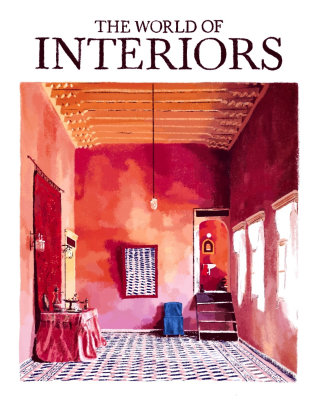 Arte de portada de la revista The World of Interiors