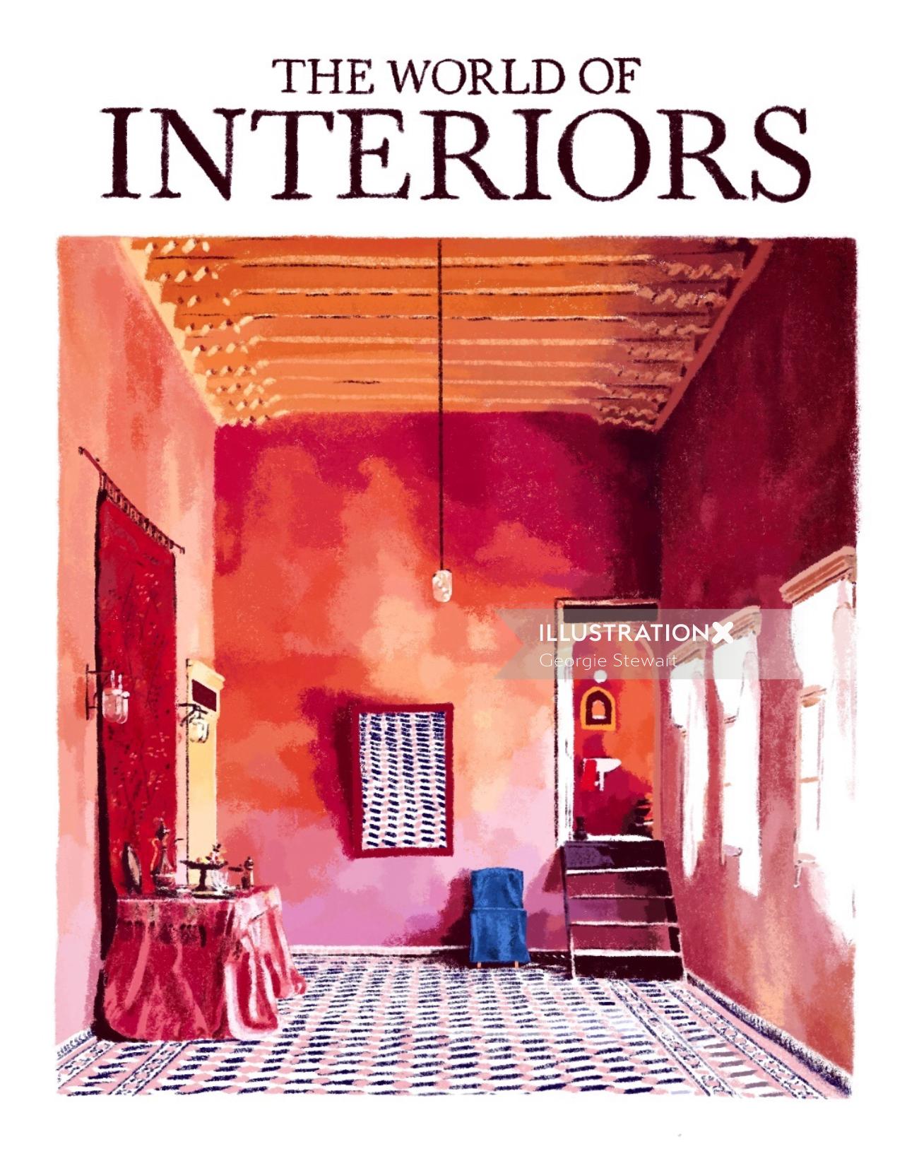 World of InteriorsMagazineのカバーアート