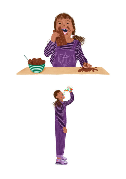 Zadie character design for children's book