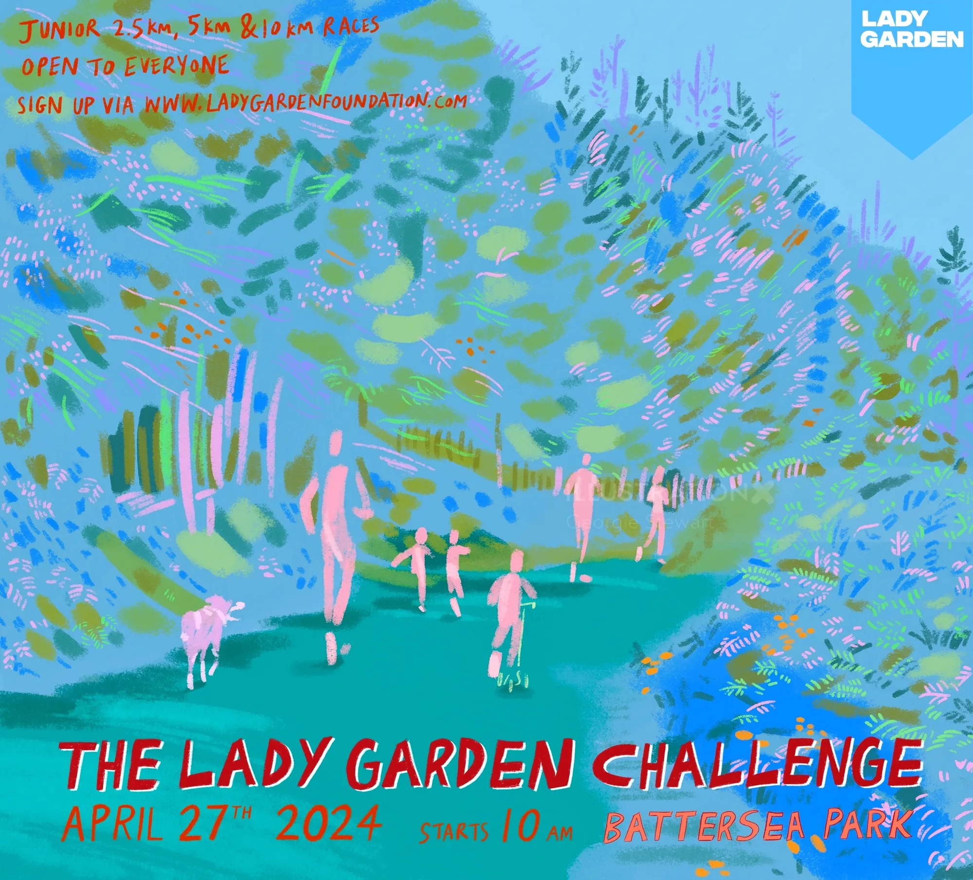Promotional flyer of The Lady Garden Challenge