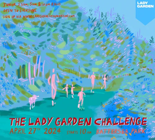 Promotional flyer of The Lady Garden Challenge