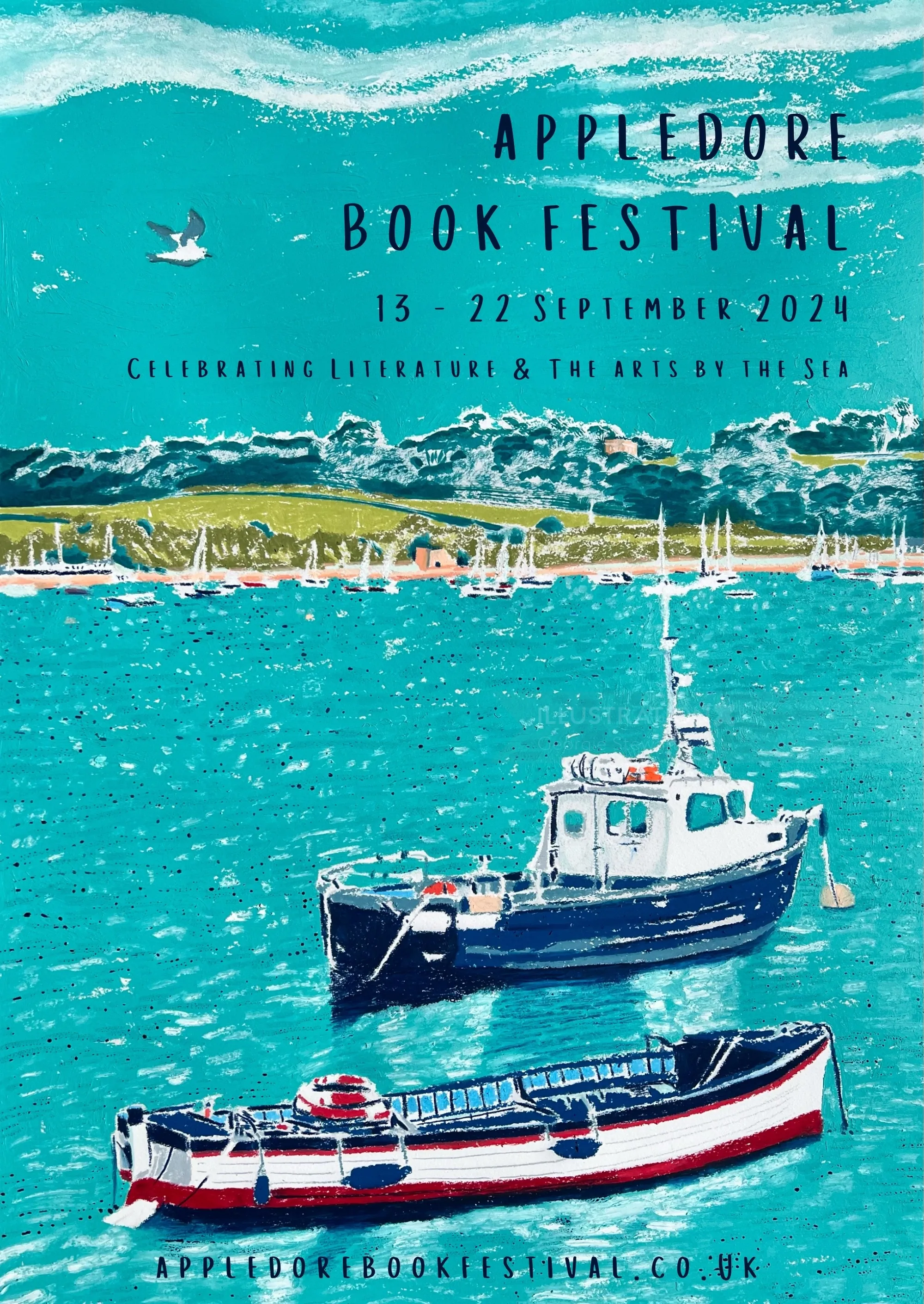 Poster design of Appledore Book Festival