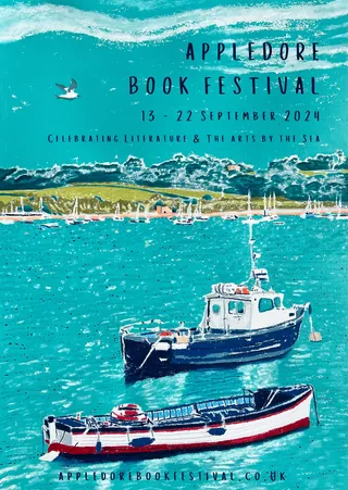 Poster design of Appledore Book Festival