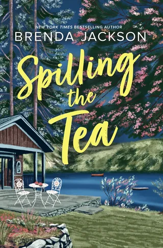 Cover painting of "Spilling the Tea" book by Brenda Jackson