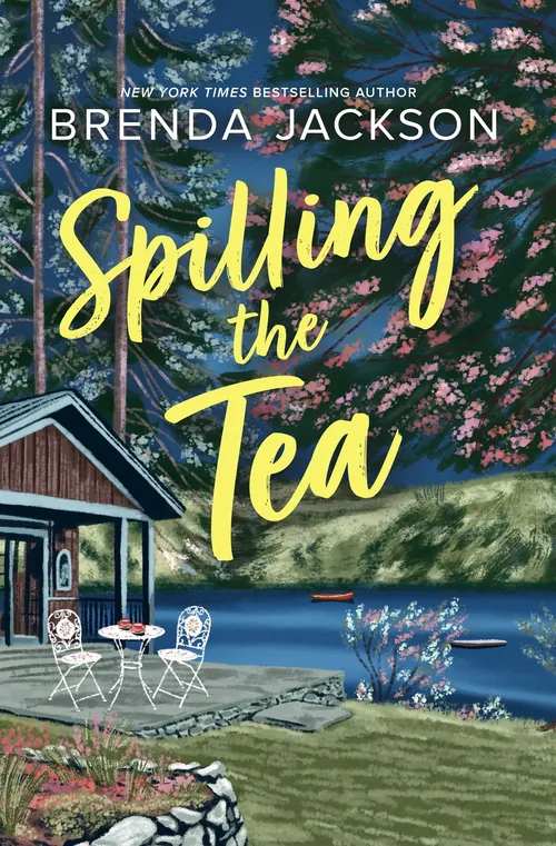 Cover painting of "Spilling the Tea" book by Brenda Jackson
