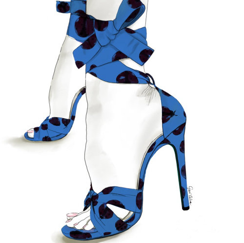 High heels fashion illustration 