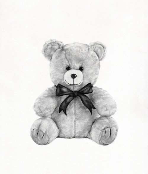 泰迪熊先生，泰迪熊贺卡，石墨铅笔泰迪熊，石墨泰迪熊，铅笔te