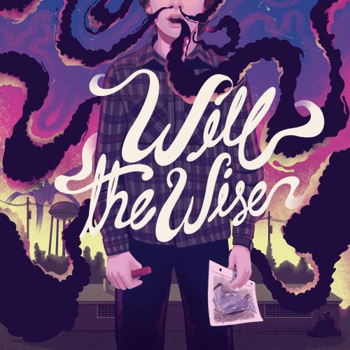 Will the Wise possessed by dark organic forms, illustration by German Gonzalez