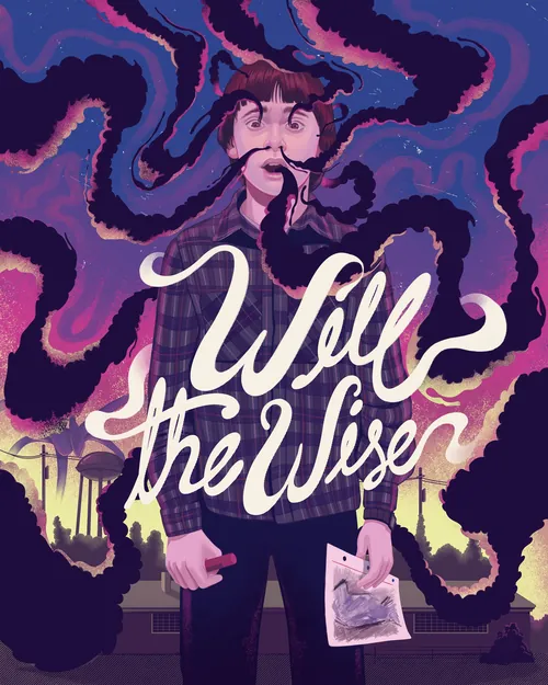 Will, o Sábio, possuído por formas orgânicas sombrias, ilustração de German Gonzalez.