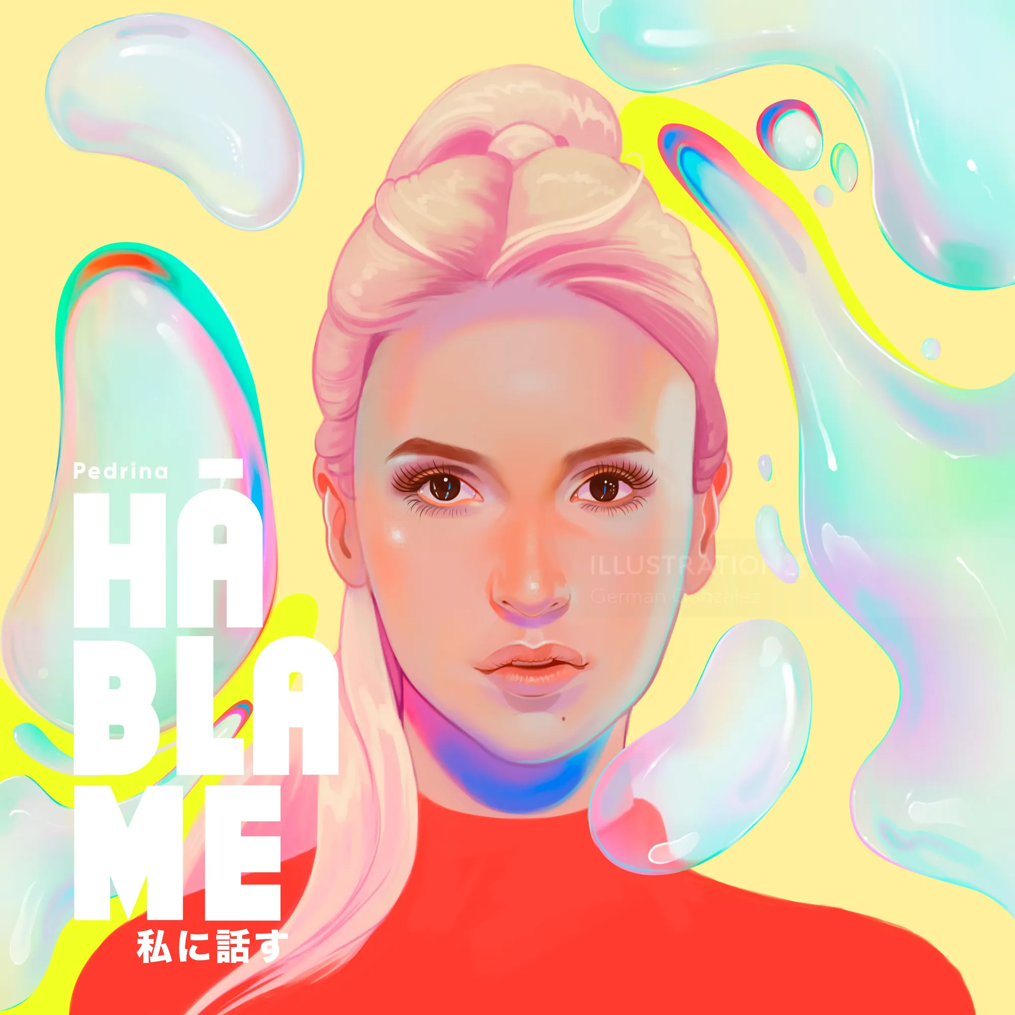 Pop-inspired single cover of Pedrina’s Háblame by German Gonzalez
