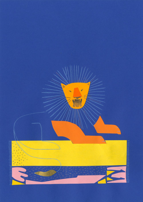 Ilustração a lápis de leão