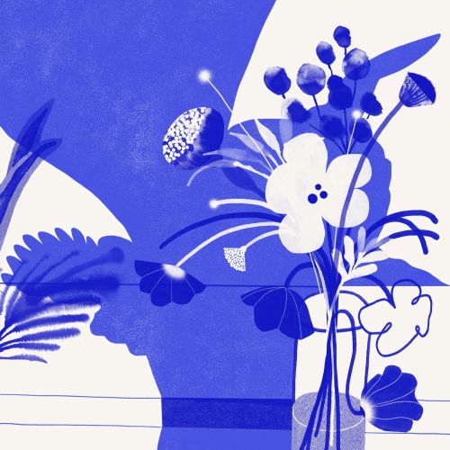 Gina Rosas illustrates decorative floral
