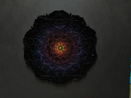 Radial gradient light source illusion artwork by Glimpsecraft