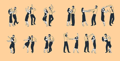 Graphic design of Learning how to swing dance