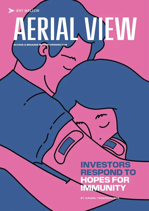 Illustration of two people embracing on Aerial View magazine cover by Grace Lanksbury