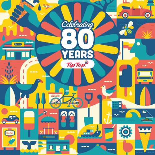 Graphic 80 years poster
